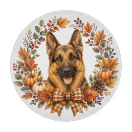 Duitse Herdershond Herfst Snijplank