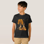 Duitse Herdershond Herfstblad Herfst Hond Hallowee T-shirt (Voorkant volledig)