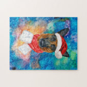 Duitse Herdershond Hondenras Kerstmis Legpuzzel (Horizontaal)