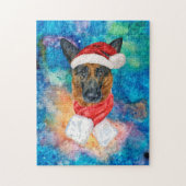 Duitse Herdershond Hondenras Kerstmis Legpuzzel (Verticaal)