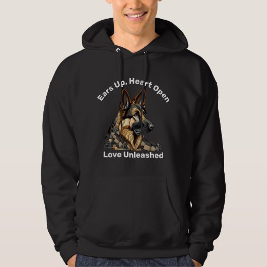 Duitse Herdershond Hoodie (Voorkant)