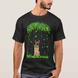 Duitse Herdershond Ierse Groene Klaver C St Patr T-shirt