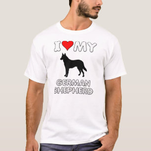 Duitse Herdershond Ik Hou Van Mijn Hart T-shirt