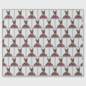 Duitse herdershond in Plaid Cadeaupapier (Vlak)