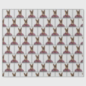 Duitse herdershond in Plaid Cadeaupapier (Vlak)