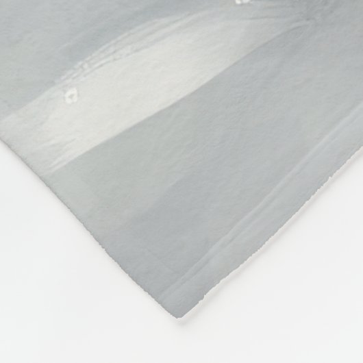 Duitse herdershond in sneeuw Kerstmis Fleece Deken (Hoek)