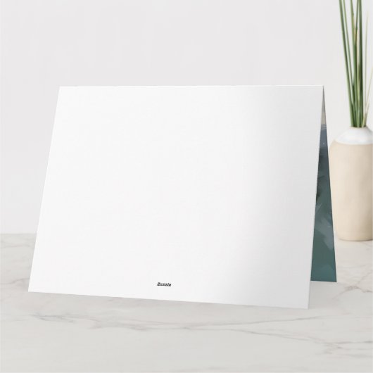 Duitse herdershond in sneeuw Kerstmis Kaart (Achterkant)