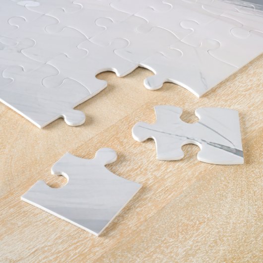 Duitse herdershond in sneeuw Kerstmis Legpuzzel (Zijkant)