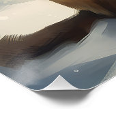 Duitse herdershond in sneeuw Kerstmis Perfect Poster (Hoek)