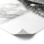 Duitse herdershond in sneeuw poster (Hoek)