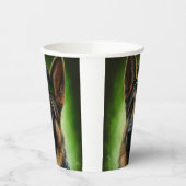 Duitse herdershond in St. Patrick's Day Dress Papieren Bekers (Links)