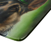 Duitse herdershond in St. Patrick's Day Dress Snijplank (Hoek)