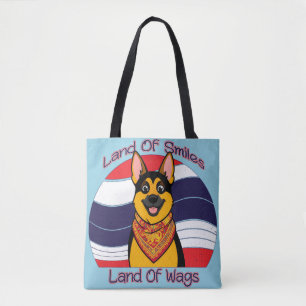 Duitse Herdershond In Thailand Land Van Glimlachen Tote Bag
