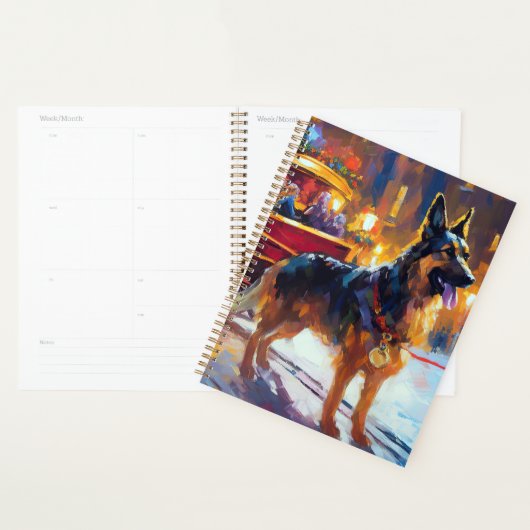 Duitse Herdershond Kerst Feestdagen Planner (Display)