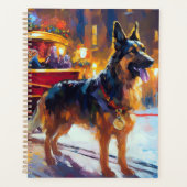 Duitse Herdershond Kerst Feestdagen Planner (Voorkant)