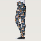 Duitse Herdershond Kerst Feestelijke Periode Leggings (Links)