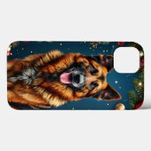 Duitse Herdershond kerst hond Case-Mate iPhone Case (Achterkant (horizontaal))
