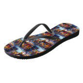 Duitse Herdershond Kerstfeest Teenslippers (Schuin)