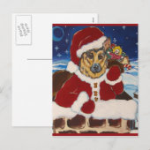 Duitse Herdershond Kerstkaarten Feestdagenkaart (Voorkant / Achterkant)