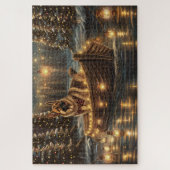 Duitse Herdershond Kerstmis Feestelijke Reis Legpuzzel (Verticaal)