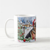 Duitse Herdershond Kerstmis Koffiemok (Links)