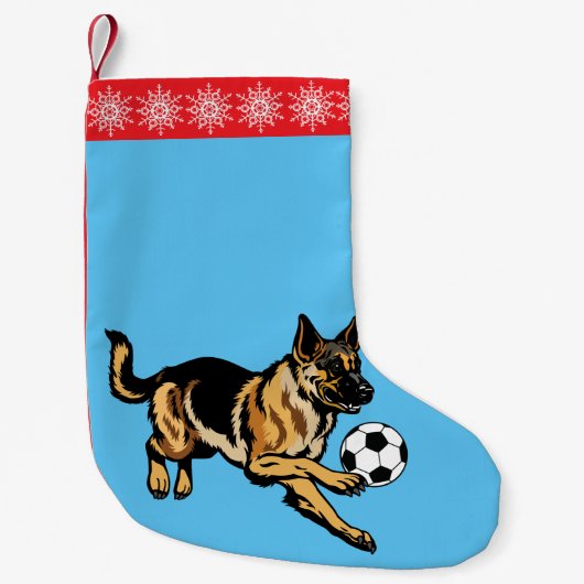 duitse herdershond kleine kerstsok (Voorkant)