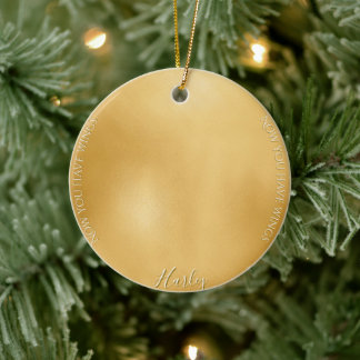  Duitse Herdershond Kunst Foto Aandenken Kerstmis Keramisch Ornament