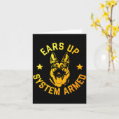 Duitse Herdershond Kunst voor mannen vrouwen Duits Kaart (Gele Bloem)