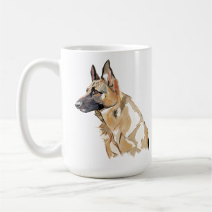 Duitse Herdershond Latte Mok – Hondenmoeder Koffie