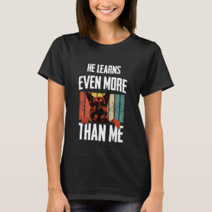 Duitse Herdershond leergierige hondeneigenaar T-shirt