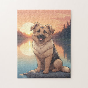 Duitse herdershond legpuzzel