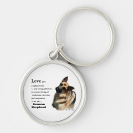Duitse Herdershond Liefde Is Sleutelhanger