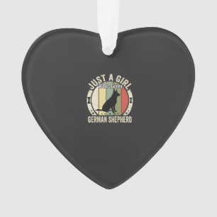 Duitse Herdershond Meisje Hond Liefhebber Ontwerp Ornament