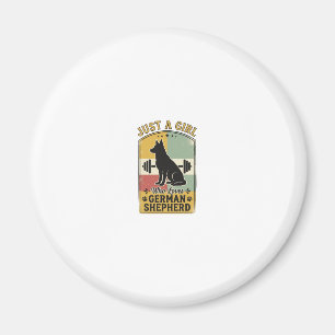 Duitse Herdershond Meisje Vintage Hond Liefhebber Magneet