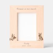 Duitse herdershond Memorial Gegraveerde Lijstjes (Voorkant)