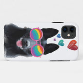 Duitse Herdershond met Hartjes Valentijnsdag Case-Mate iPhone Case (Achterkant (horizontaal))