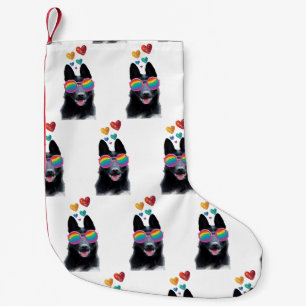 Duitse Herdershond met Hartjes Valentijnsdag  Kleine Kerstsok