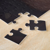 Duitse Herdershond met Kerstman Festieve Kerst Legpuzzel (Zijkant)