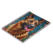 Duitse Herdershond met Kerstversiering Notitieboek (Linkerzijde)