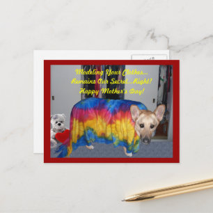 Duitse herdershond modelleren Moederdag Briefkaart