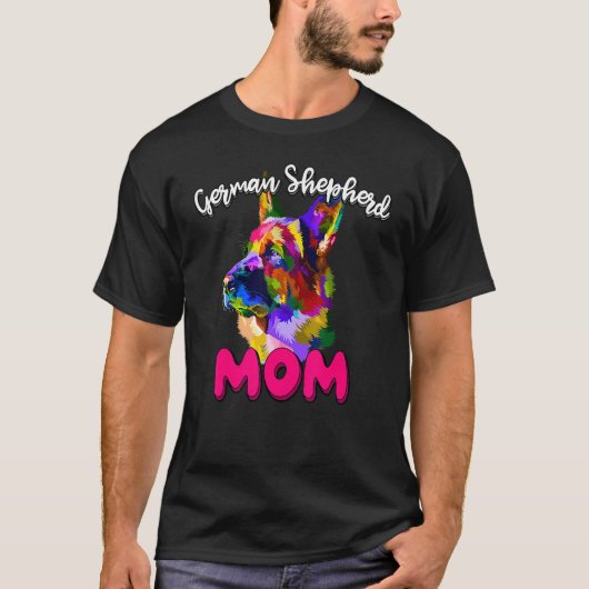 Duitse Herdershond Moeder Hondenbezitter Moederda T-shirt (Voorkant)