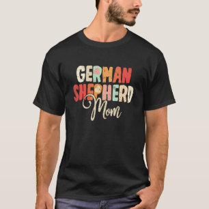 Duitse Herdershond Moeder Moederdag Retro Vintage T-shirt
