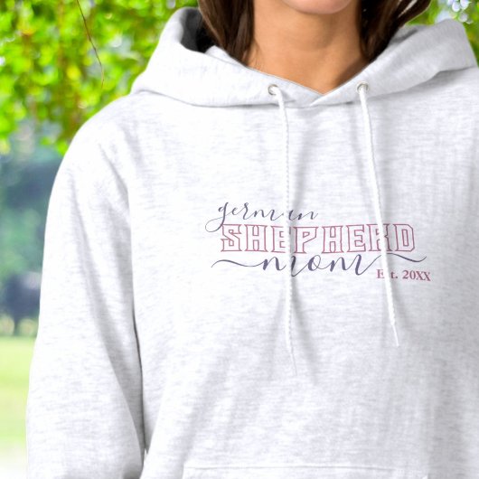Duitse Herdershond Moeder Universiteit Stijl Hoodie