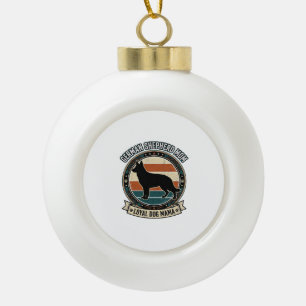 Duitse Herdershond Moeder Vintage Hond Liefhebber Keramische Bal Ornament