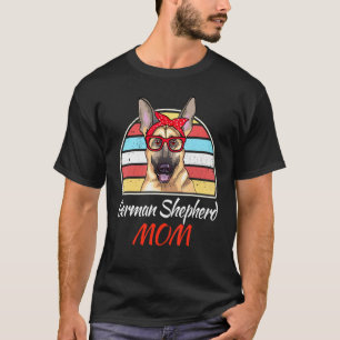 Duitse Herdershond Moeder Voor Gsd Hond Retro T-shirt