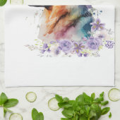 Duitse herdershond Mom Floral Theedoek (Gevouwen)