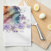 Duitse herdershond Mom Floral Theedoek (Quarter Fold)