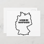 Duitse herdershond naam in oorsprong briefkaart (Voorkant / Achterkant)