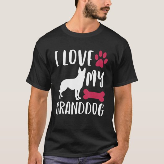 Duitse Herdershond Oma Opa Groot hond T-shirt (Voorkant)