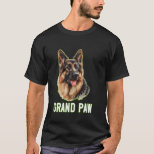 Duitse Herdershond OMA PAW Hondeneigenaar Opa T-shirt